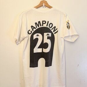 Vintage 90s Kappa Juventus Soccer Campioni 25 T-Shirt Men’s Size M USA Made